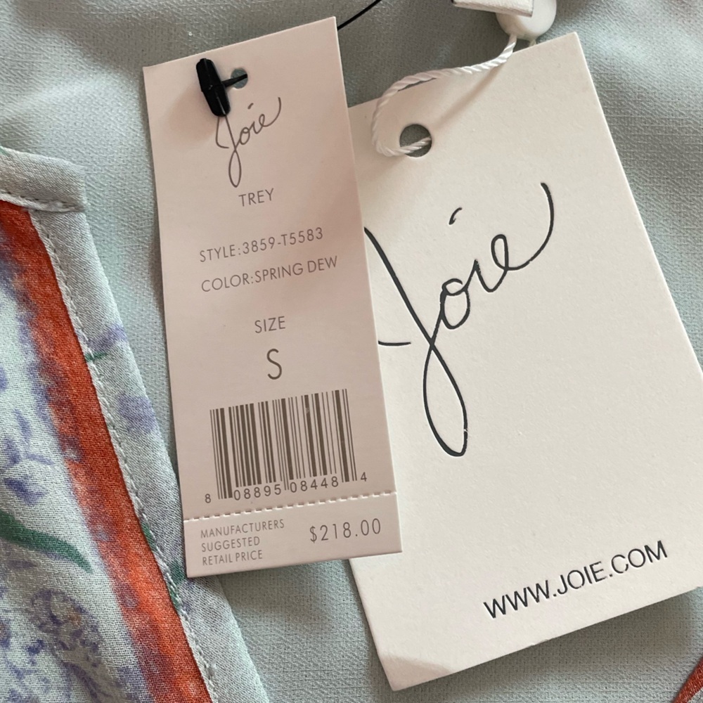 NWT Joie Trey Cami in Spring Dew | Joie Women’s Top - Picture 7 of 10